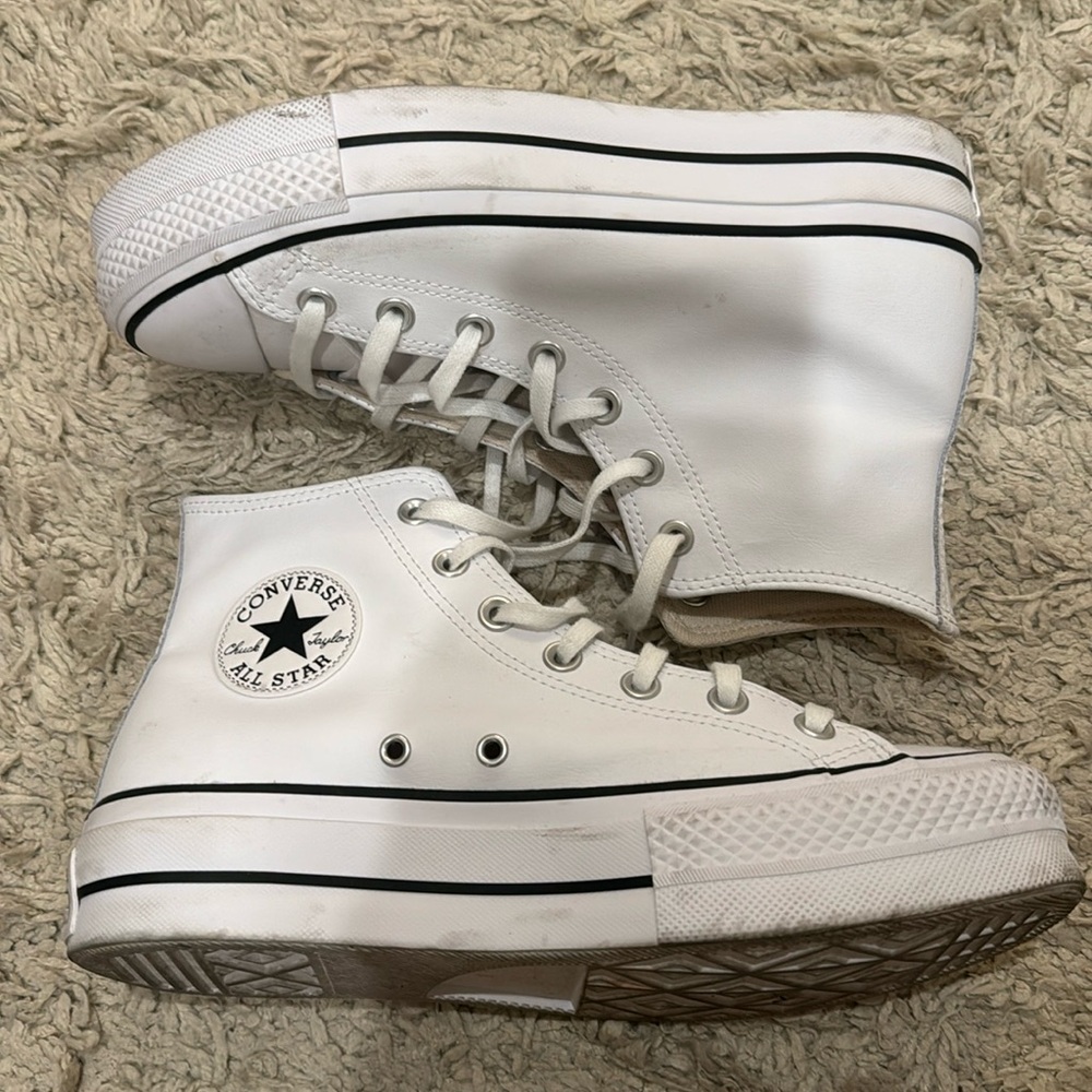platform high top converse